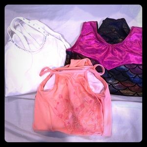 EUC 3 dance leotards size 6